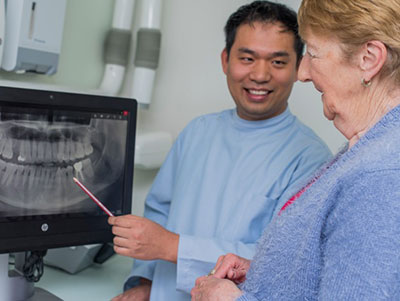 Dental exam in our Mulgrave clinic.